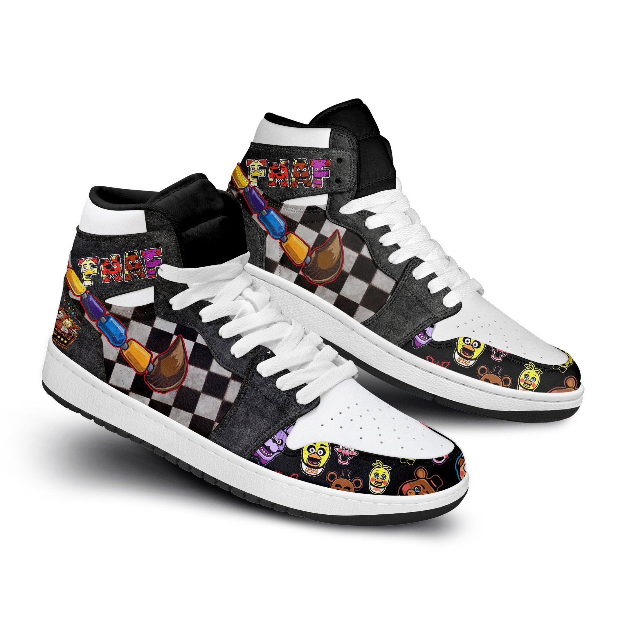 Five Night At Freddys Personalized Games High-Top Sneakers Shoes Custom Name Design For Men And Women - Image 3