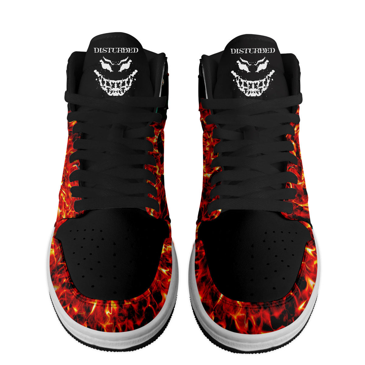 Disturbed Personalized Music High-Top Sneakers Shoes Custom Name Design For Men And Women - Image 2
