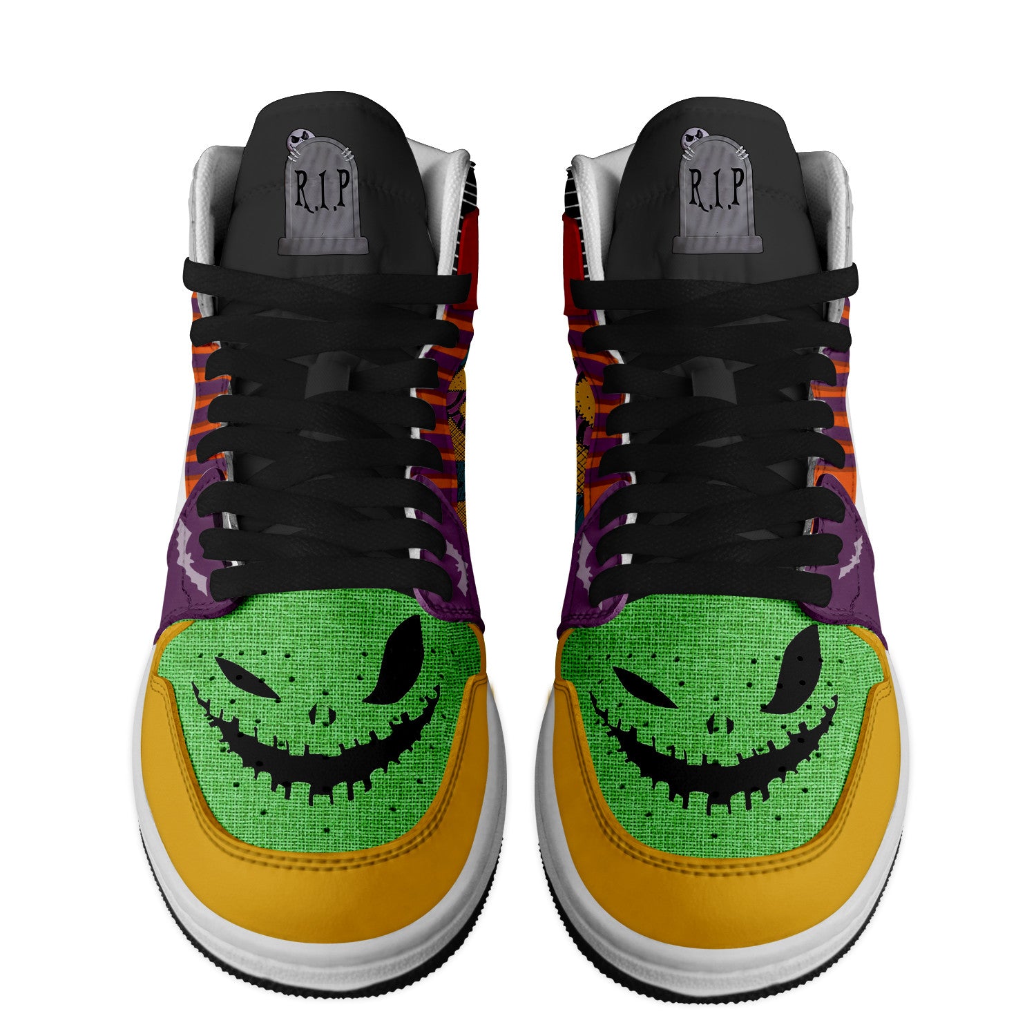 The Nightmare Before Christmas Personalized Movies High-Top Sneakers Shoes Custom Name Design For Men And Women - Image 2