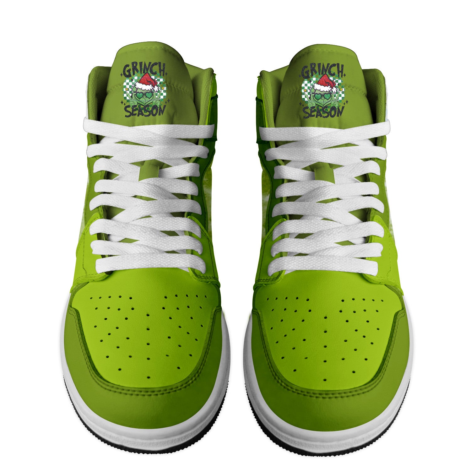 The Grinch Personalized Movies High-Top Sneakers Shoes Custom Name Design For Men And Women - Image 2