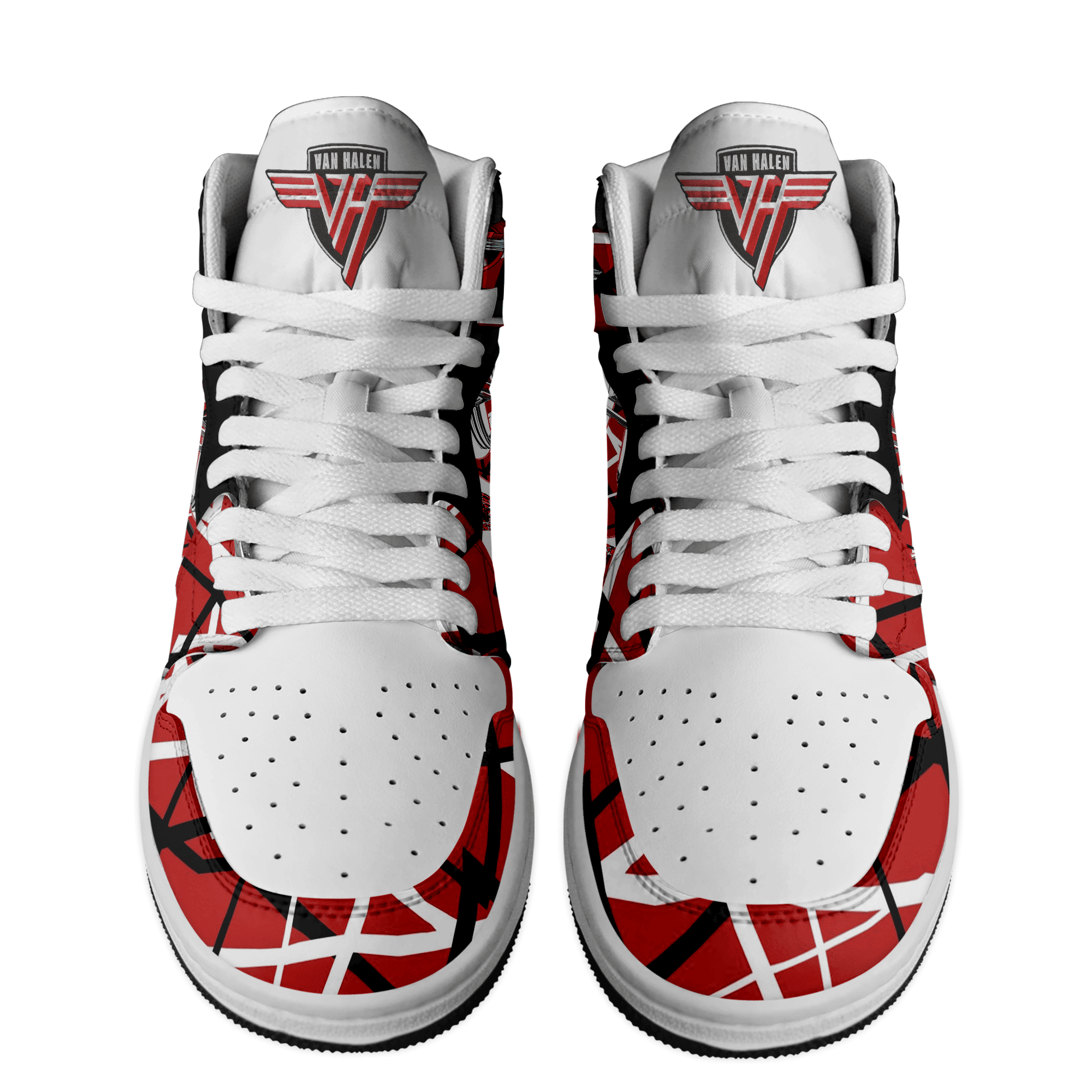 Van Halen Personalized Music High-Top Sneakers Shoes Custom Name Design For Men And Women - Image 2