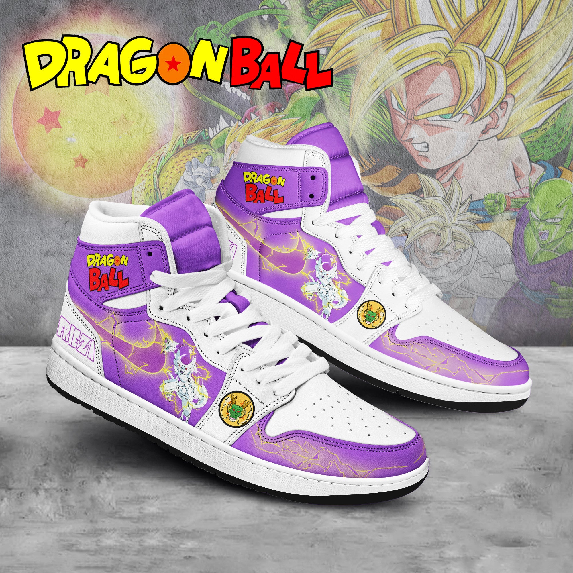 Dragon Ball Personalized Tv Series High-Top Sneakers Shoes Custom Name Design For Men And Women - Image 2