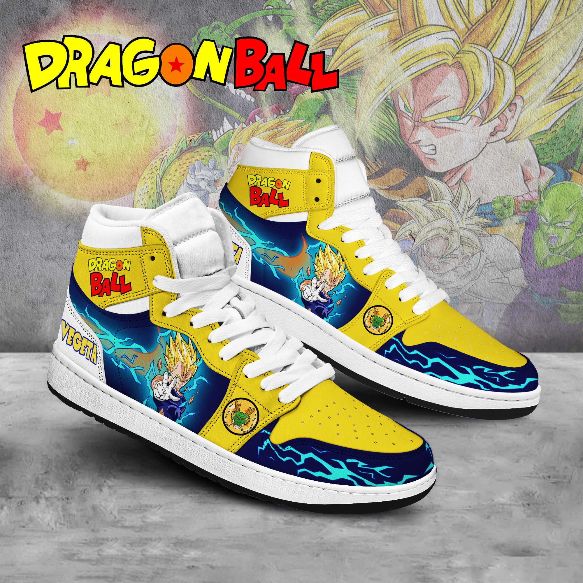 Dragon Ball Personalized Tv Series High-Top Sneakers Shoes Custom Name Design For Men And Women - Image 2