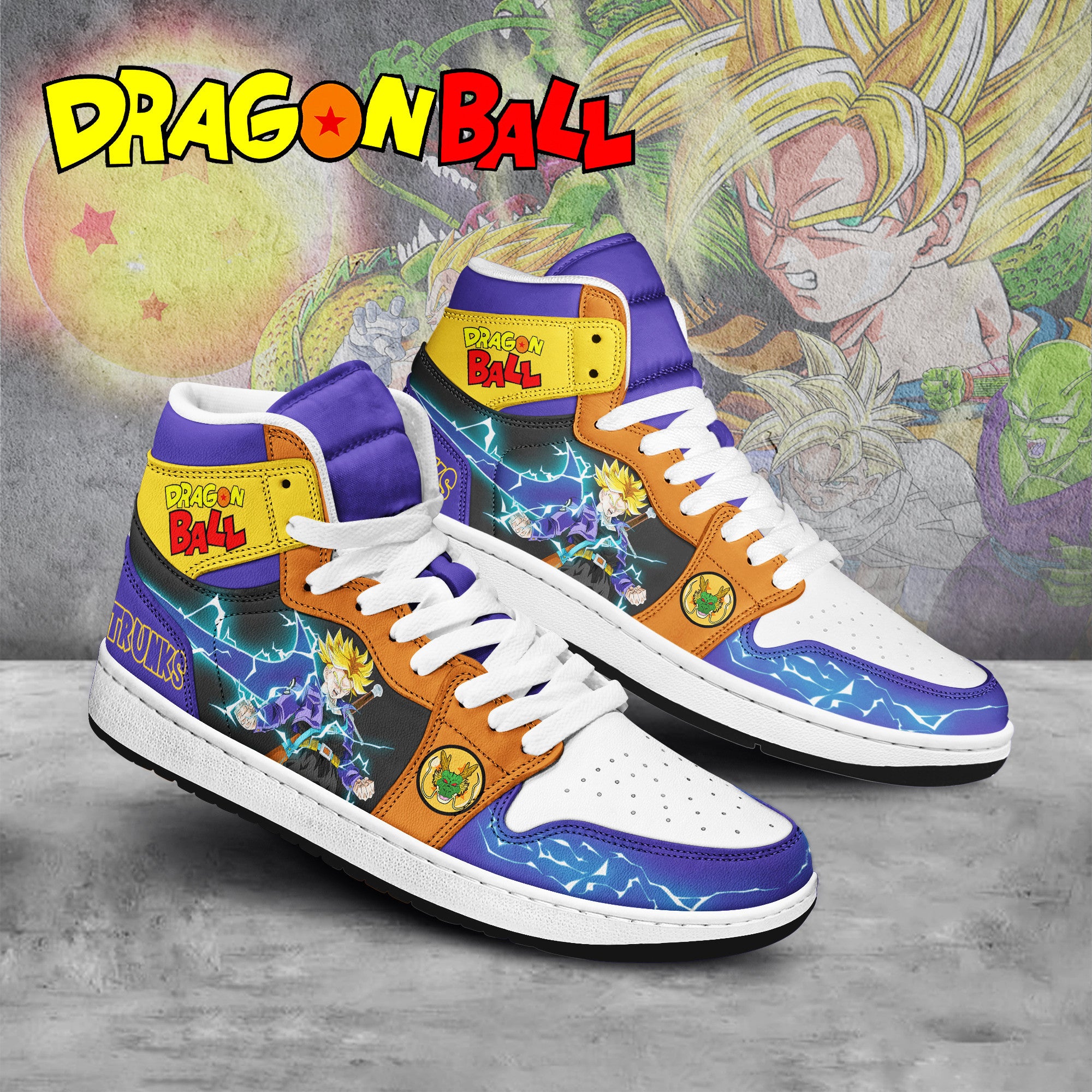 Dragon Ball Personalized Tv Series High-Top Sneakers Shoes Custom Name Design For Men And Women - Image 2