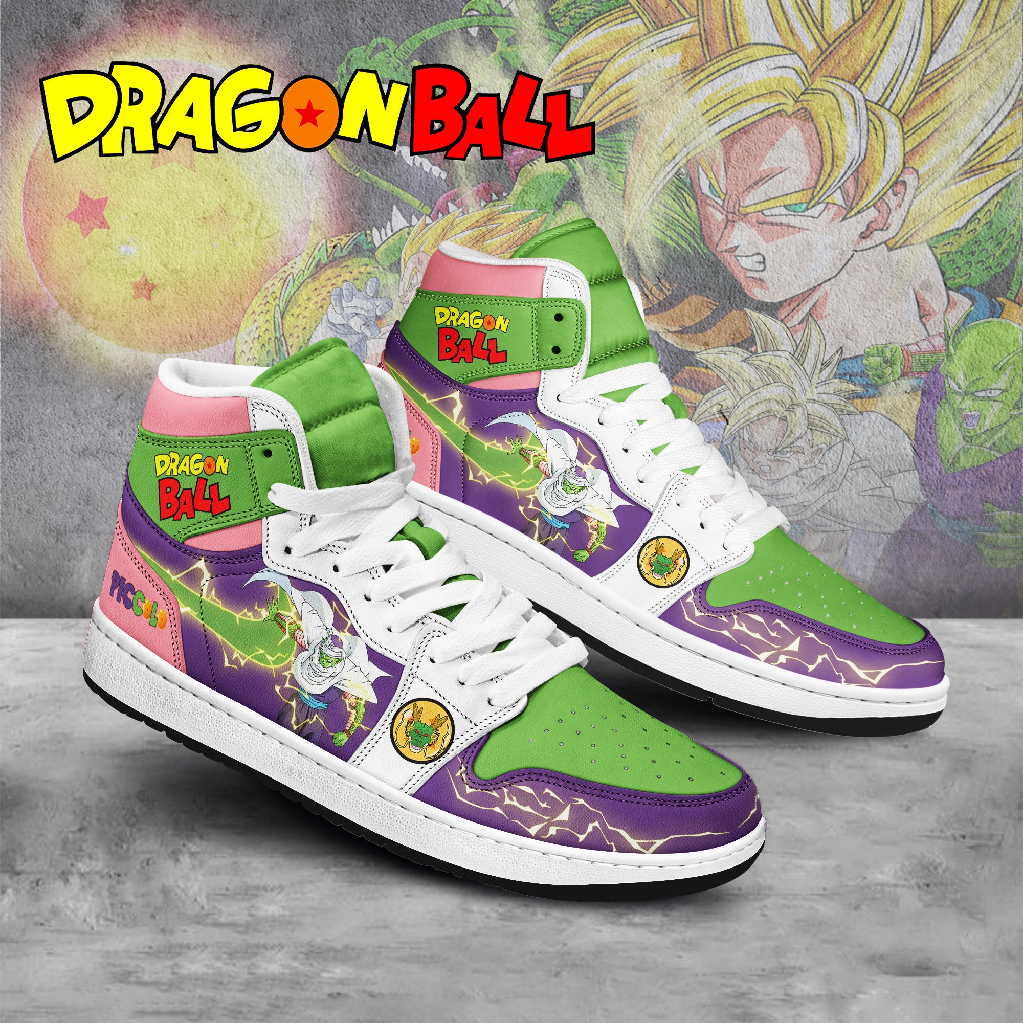 Dragon Ball Personalized Tv Series High-Top Sneakers Shoes Custom Name Design For Men And Women - Image 2