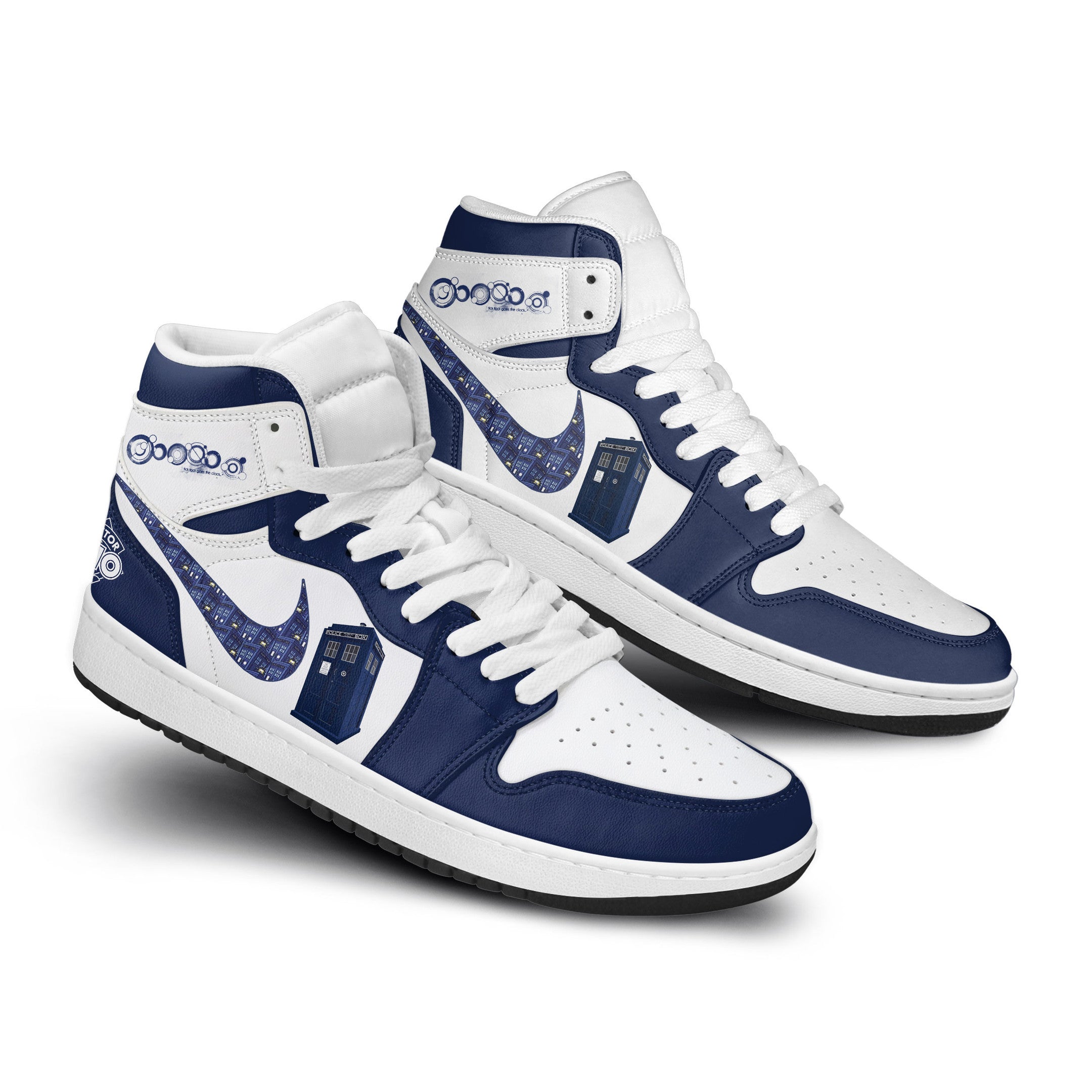 Doctor Who Personalized Tv Series High-Top Sneakers Shoes Custom Name Design For Men And Women - Image 3