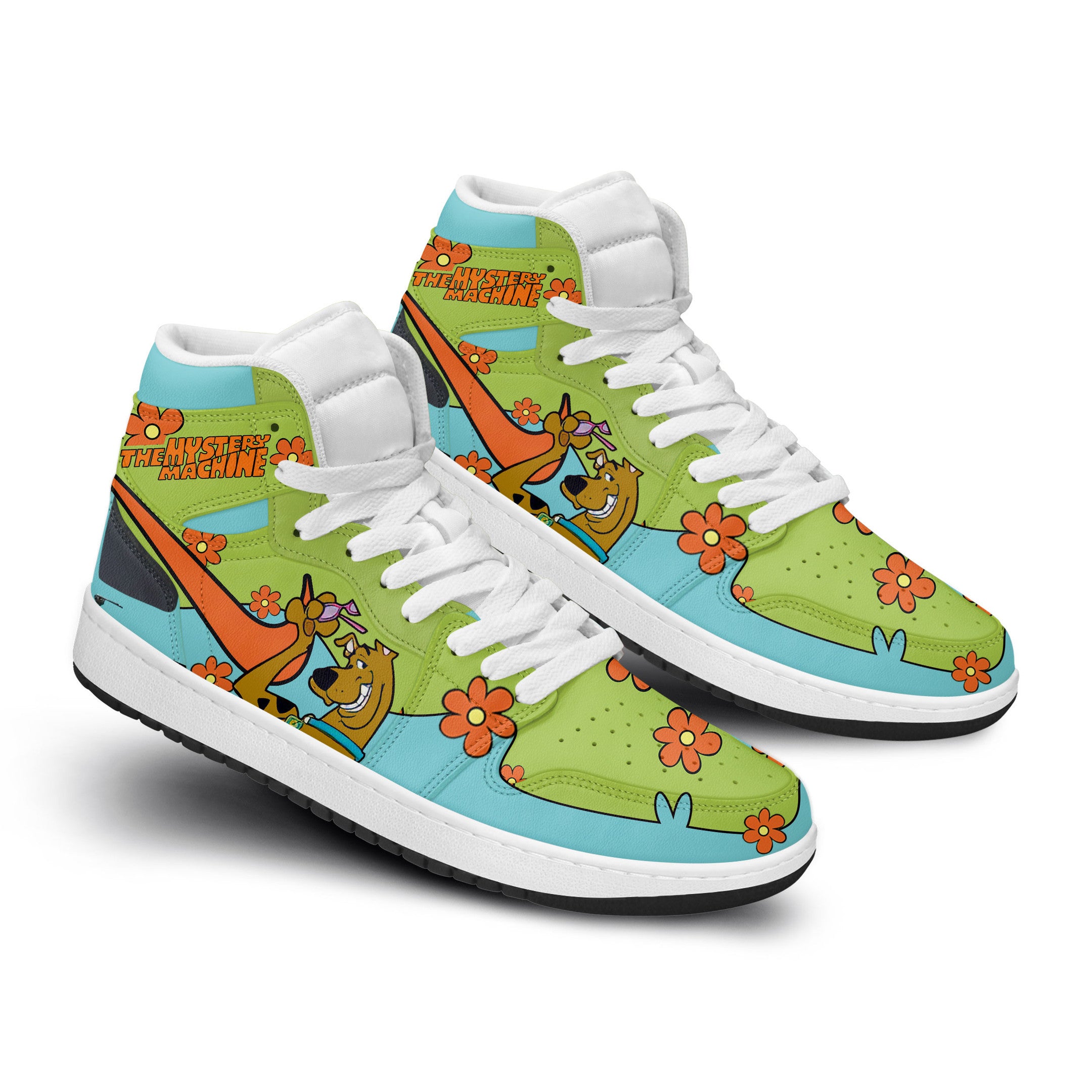 Scooby Doo Personalized Cartoon High-Top Sneakers Shoes Custom Name Design For Men And Women - Image 3