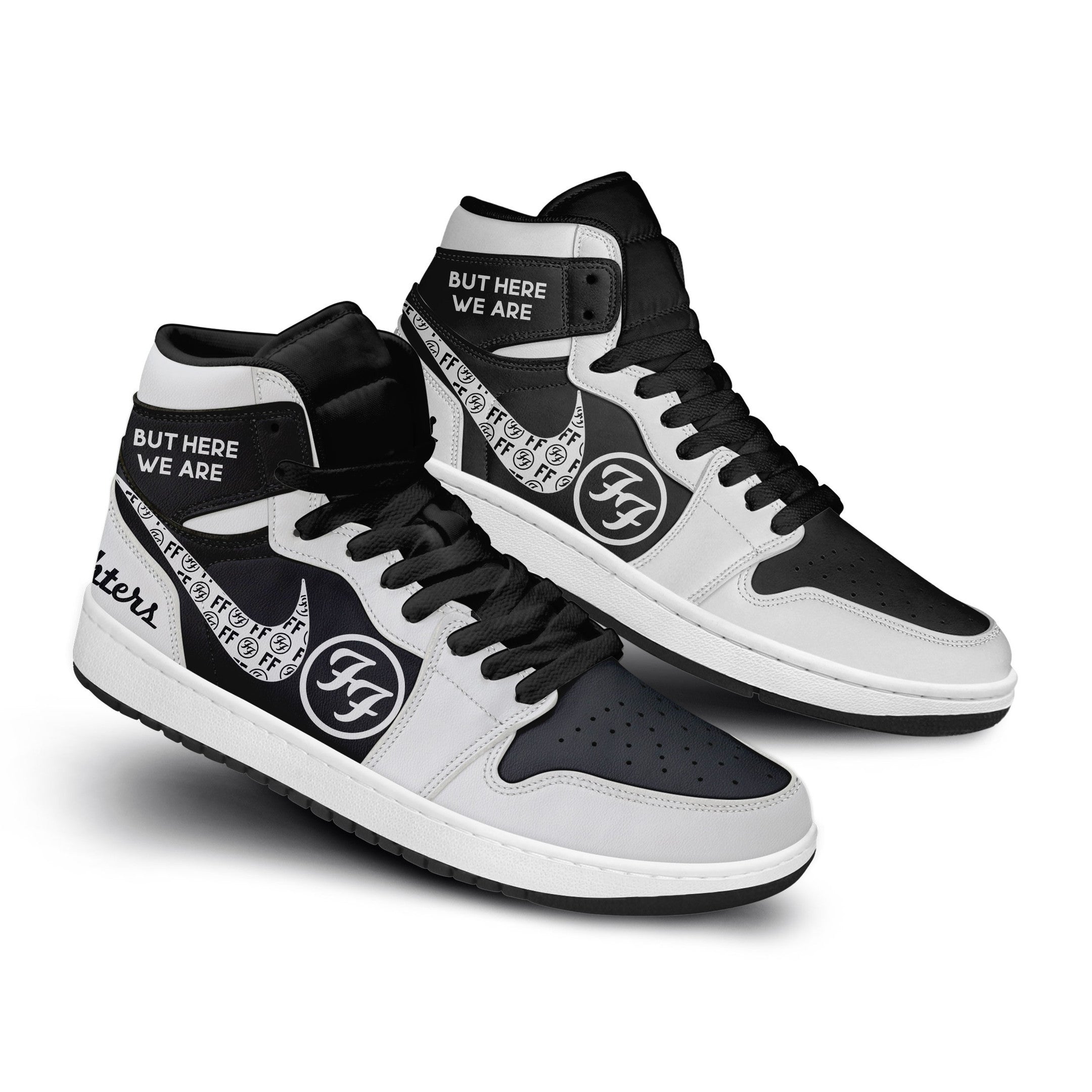 Foo Fighters Personalized Music High-Top Sneakers Shoes Custom Name Design For Men And Women - Image 3