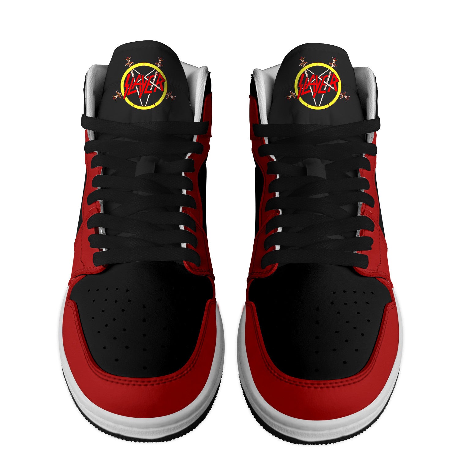 Slayer Personalized Music High-Top Sneakers Shoes Custom Name Design For Men And Women - Image 2