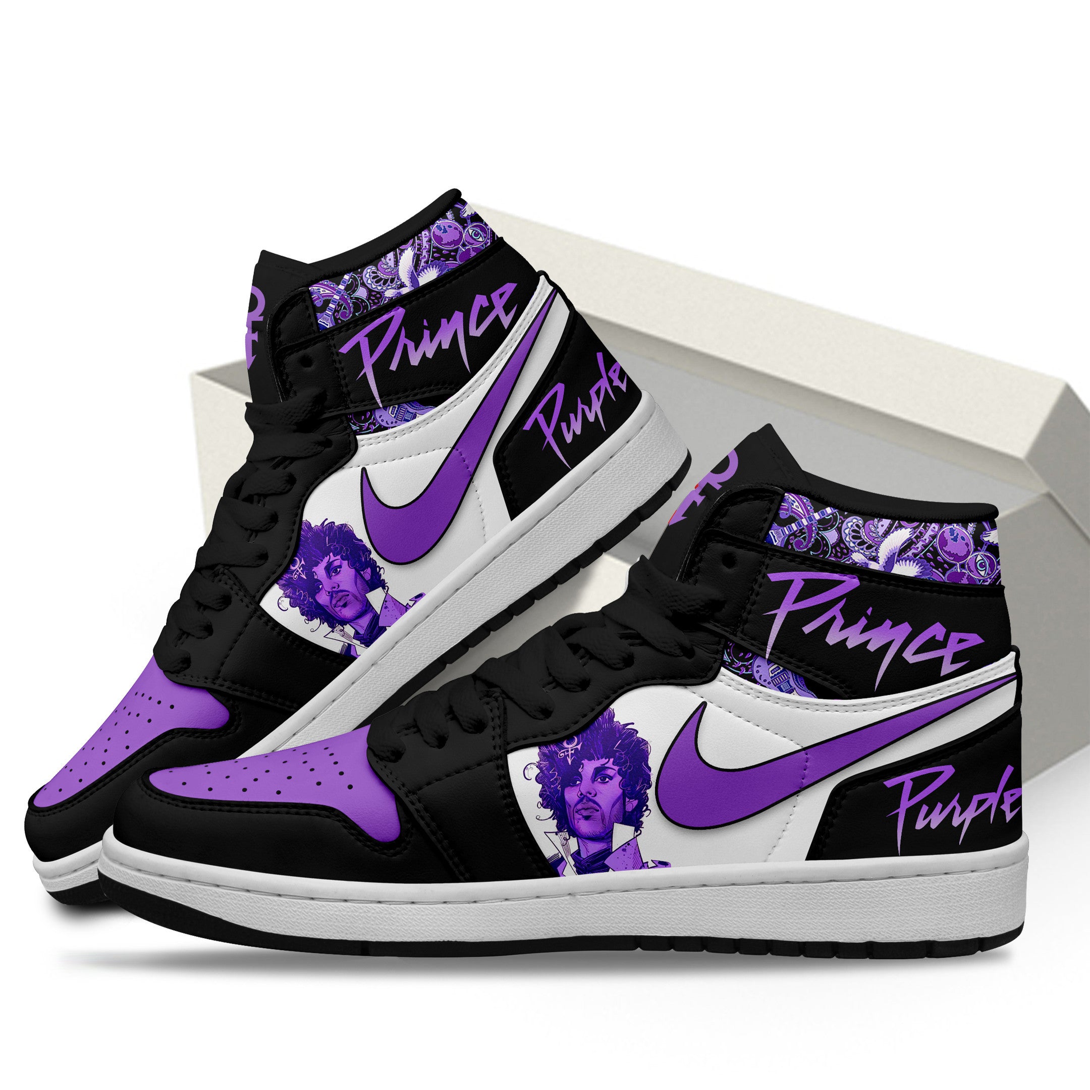 Piece Personalized Music High-Top Sneakers Shoes Custom Name Design For Men And Women - Image 3