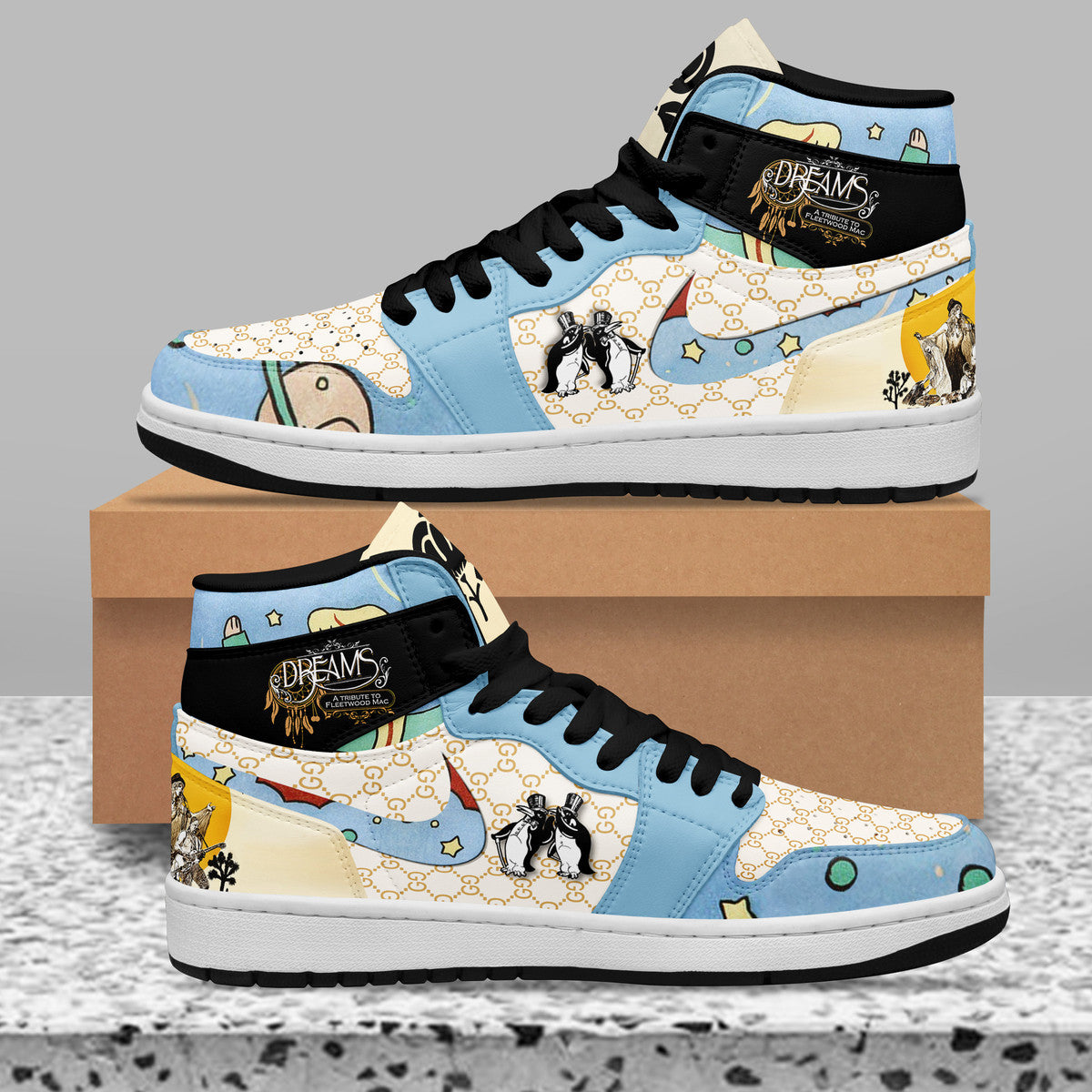 Fleetwood Mac Personalized Music High-Top Sneakers Shoes Custom Name Design For Men And Women - Image 2