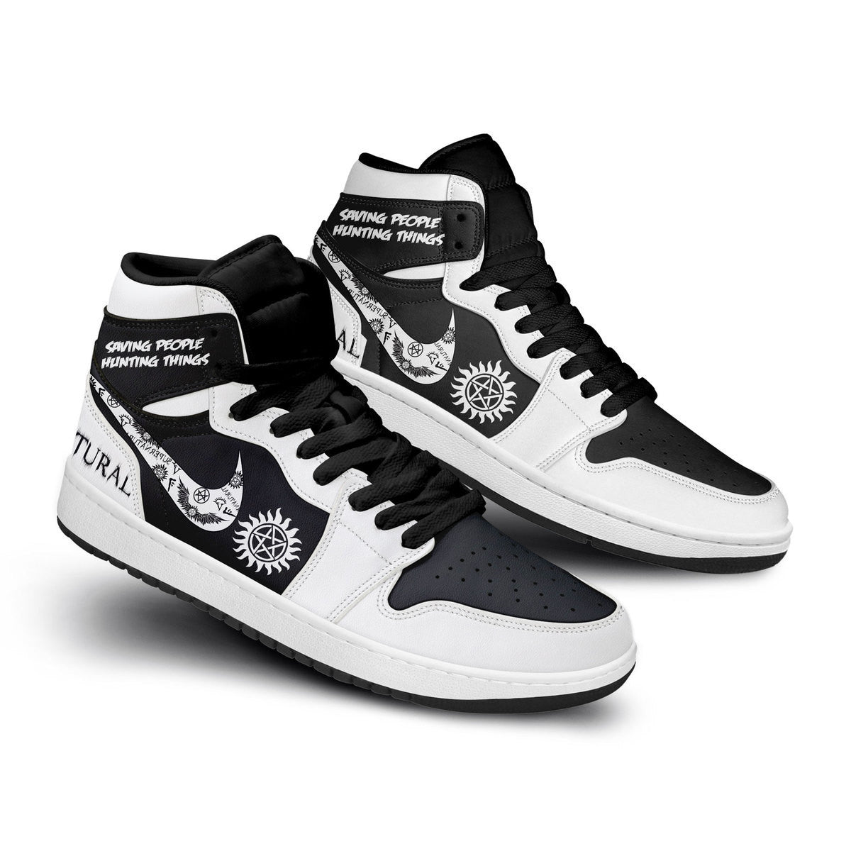 Supernatural Personalized Tv Series High-Top Sneakers Shoes Custom Name Design For Men And Women - Image 3