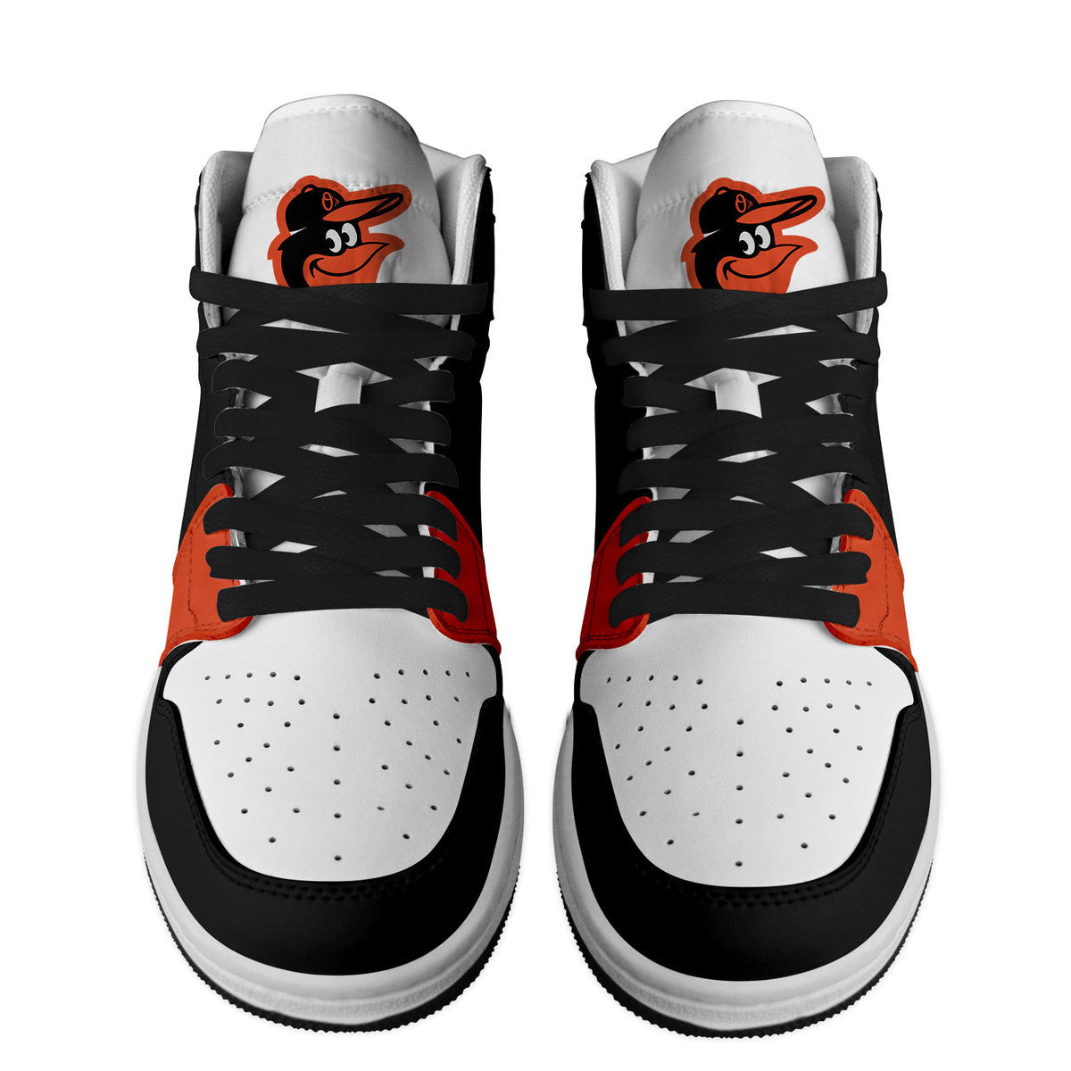 Baltimore Orioles Personalized Sport High-Top Sneakers Shoes Custom Name Design For Men And Women - Image 2