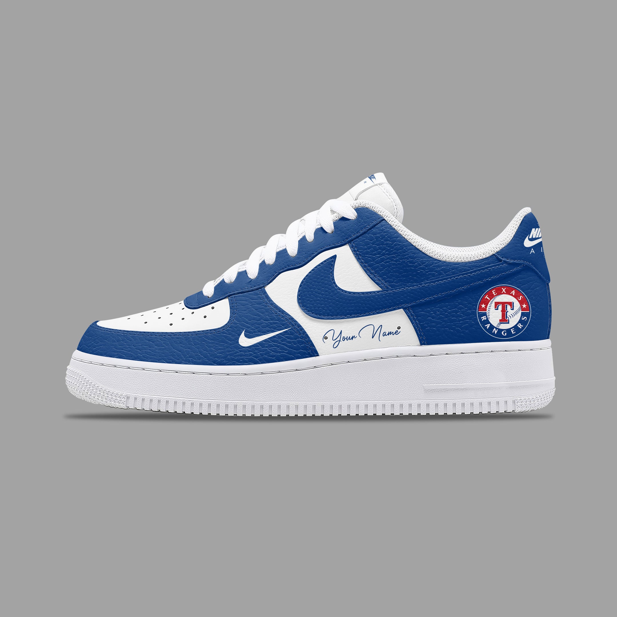 Texas Rangers Personalized Sport High-Top Sneakers Shoes Custom Name Design For Men And Women - Image 3