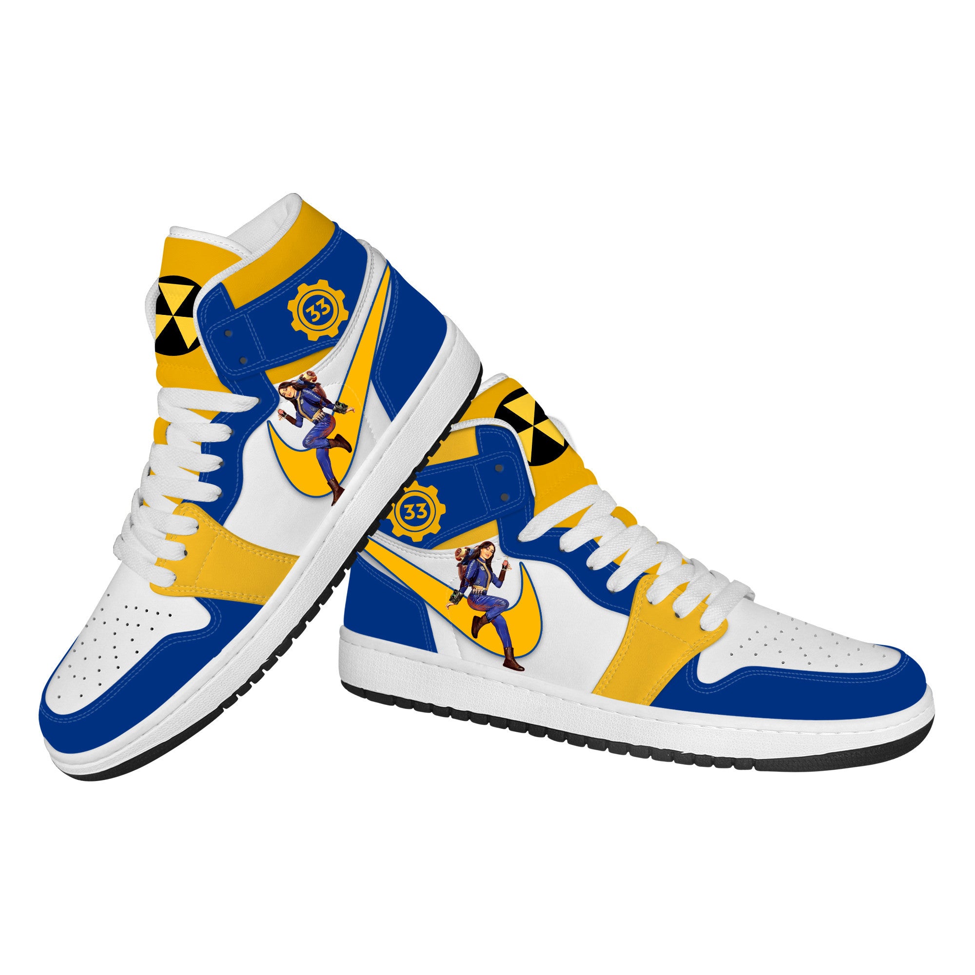 Fallout Personalized Tv Series High-Top Sneakers Shoes Custom Name Design For Men And Women - Image 3