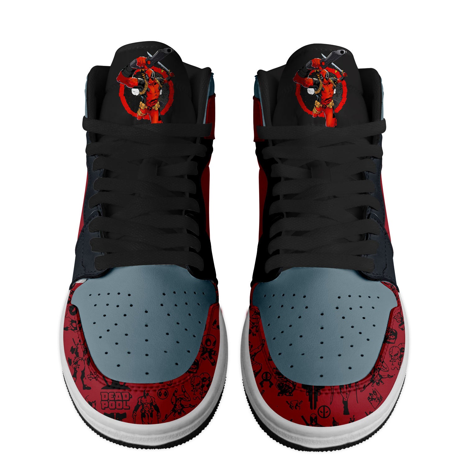 Deadpool Personalized Movies High-Top Sneakers Shoes Custom Name Design For Men And Women - Image 3