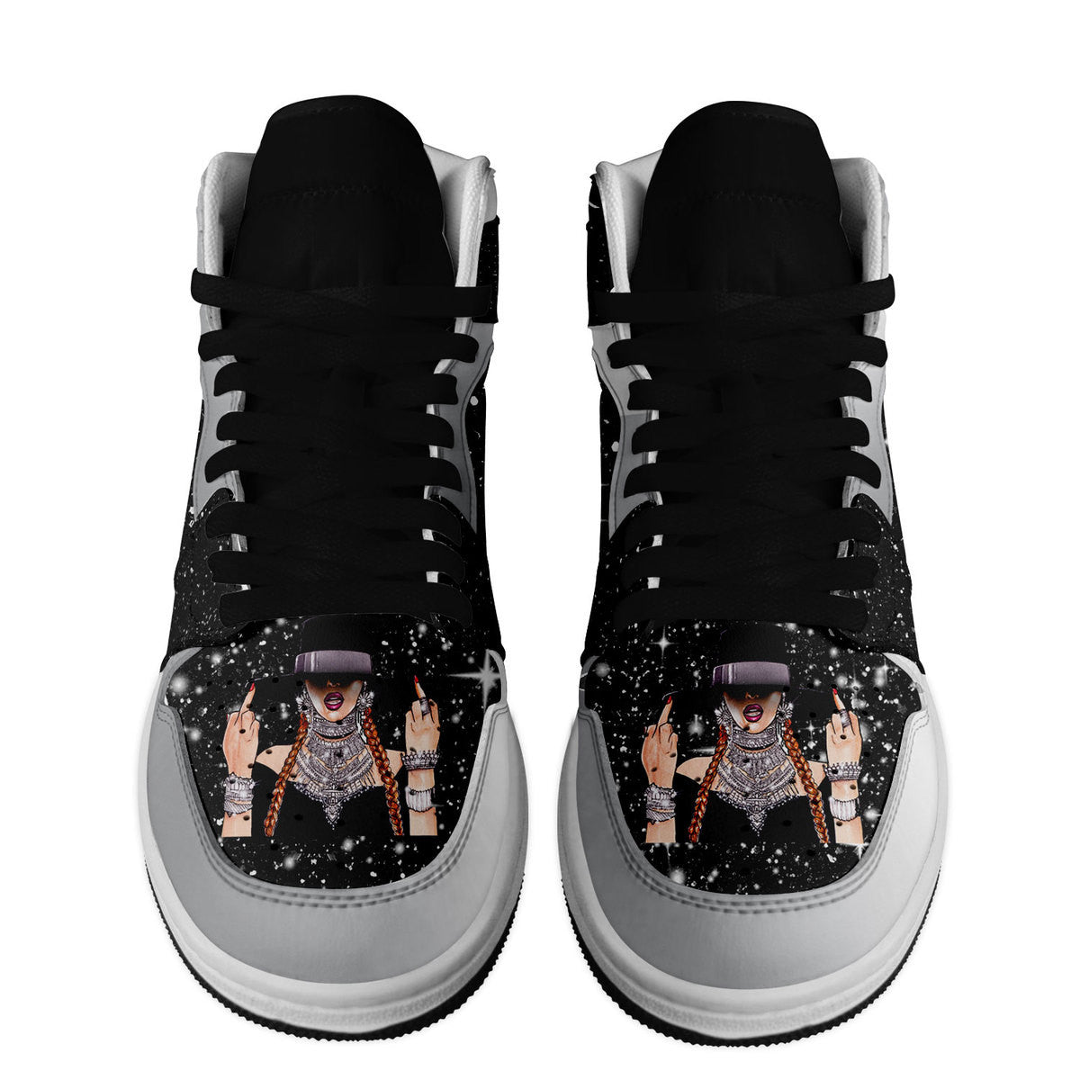 Beyonce Personalized Music High-Top Sneakers Shoes Custom Name Design For Men And Women - Image 2