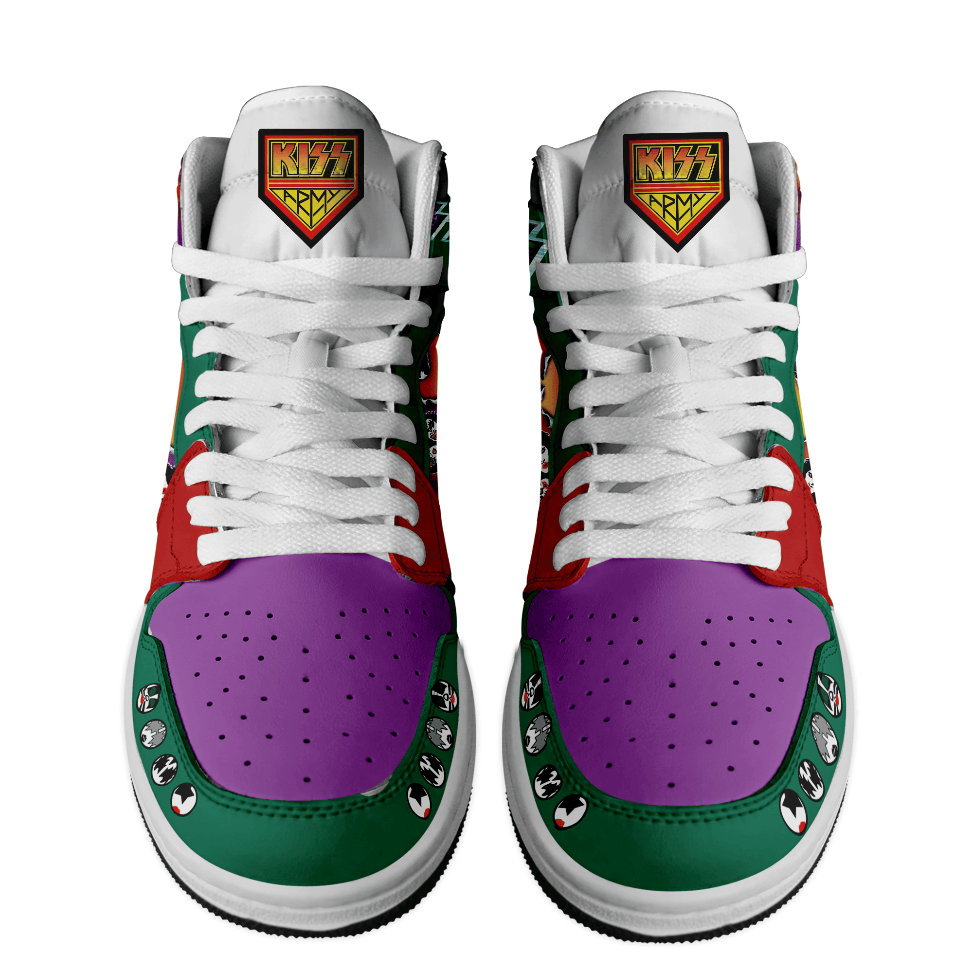 Kiss Personalized Music High-Top Sneakers Shoes Custom Name Design For Men And Women - Image 2