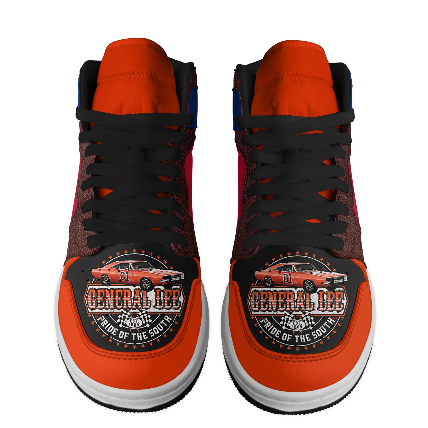 The Dukes Of Hazzard Personalized Tv Series High-Top Sneakers Shoes Custom Name Design For Men And Women - Image 2