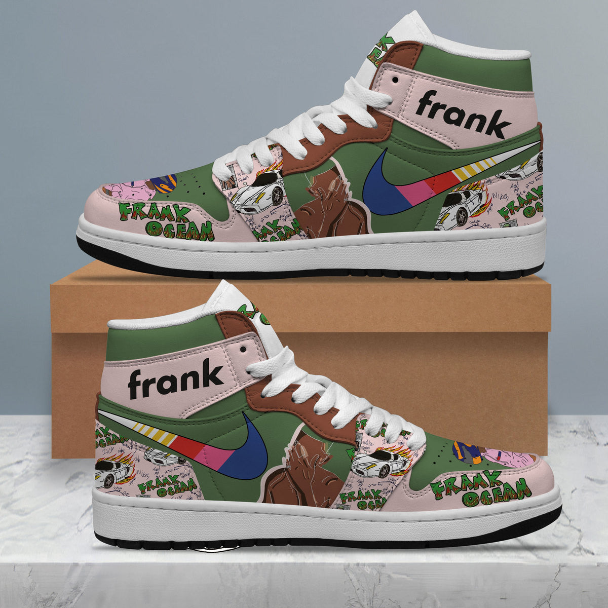Frank Ocean Personalized Music High-Top Sneakers Shoes Custom Name Design For Men And Women - Image 3