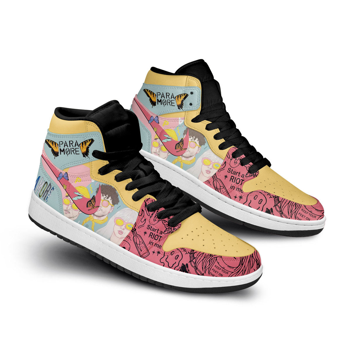 Paramore Personalized Music High-Top Sneakers Shoes Custom Name Design For Men And Women - Image 3