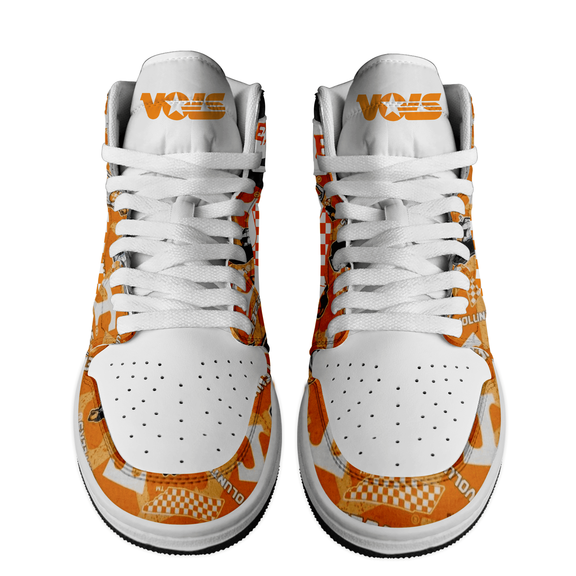 Tennessee Volunteers Personalized Sport High-Top Sneakers Shoes Custom Name Design For Men And Women - Image 2