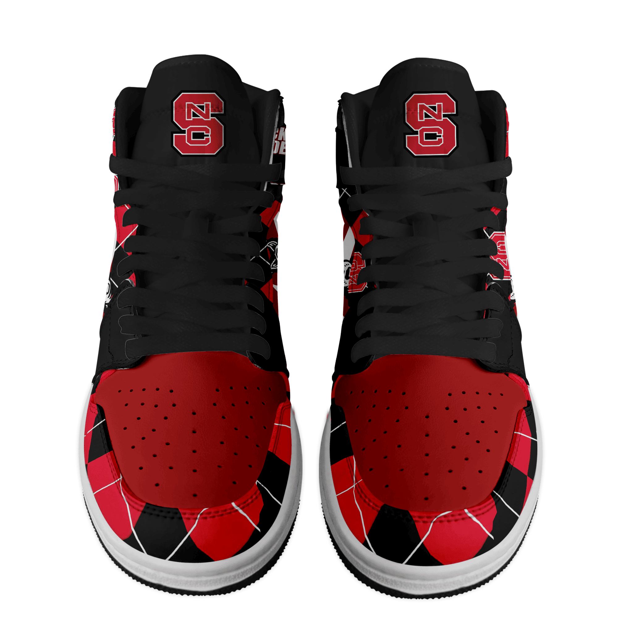 Nc State Wolfpack Personalized Sport High-Top Sneakers Shoes Custom Name Design For Men And Women - Image 2