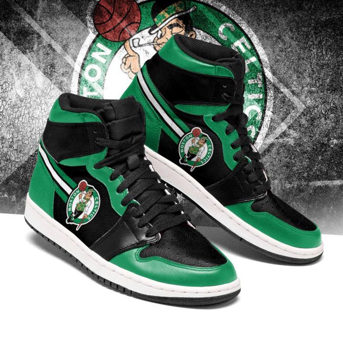 Boston Celtics Nba High-Top Sneakers Vibe Shoes For Men And Women - Image 2
