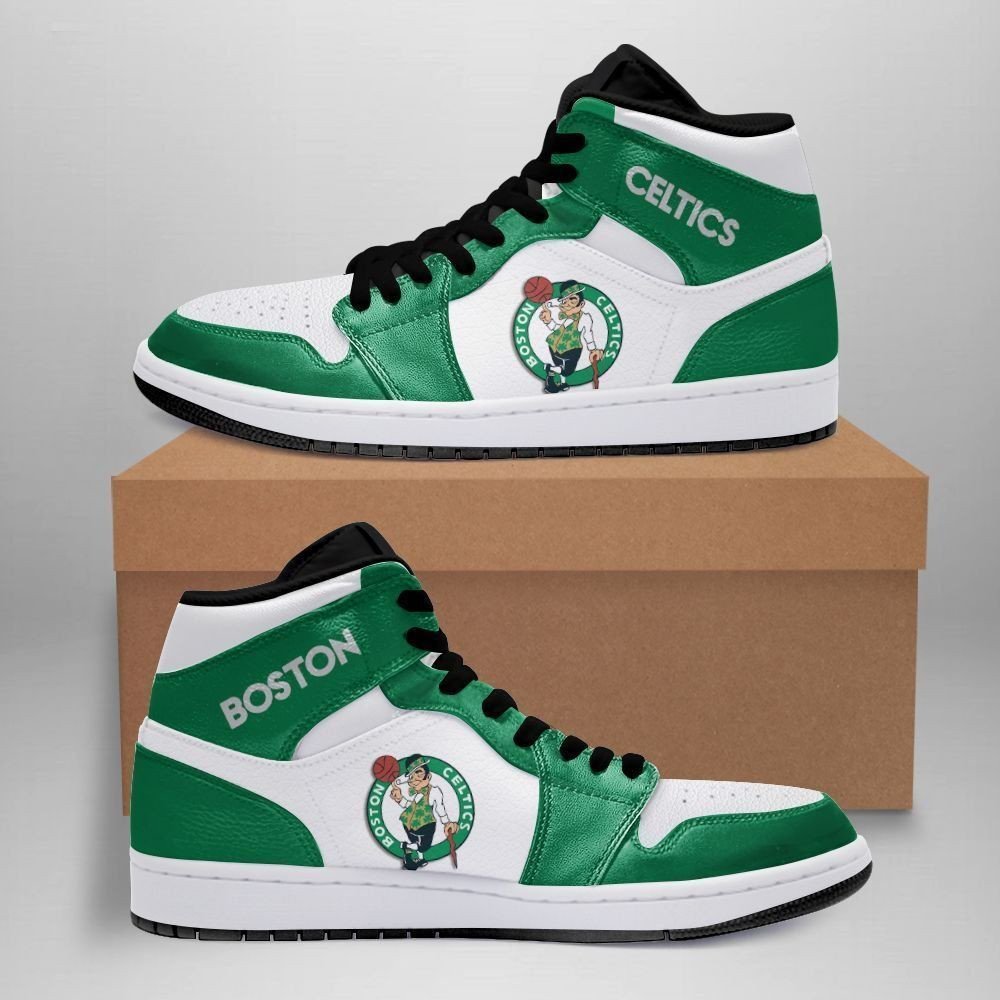 Boston Celtics Nba High-Top Sneakers Vibe Shoes For Men And Women - Image 2