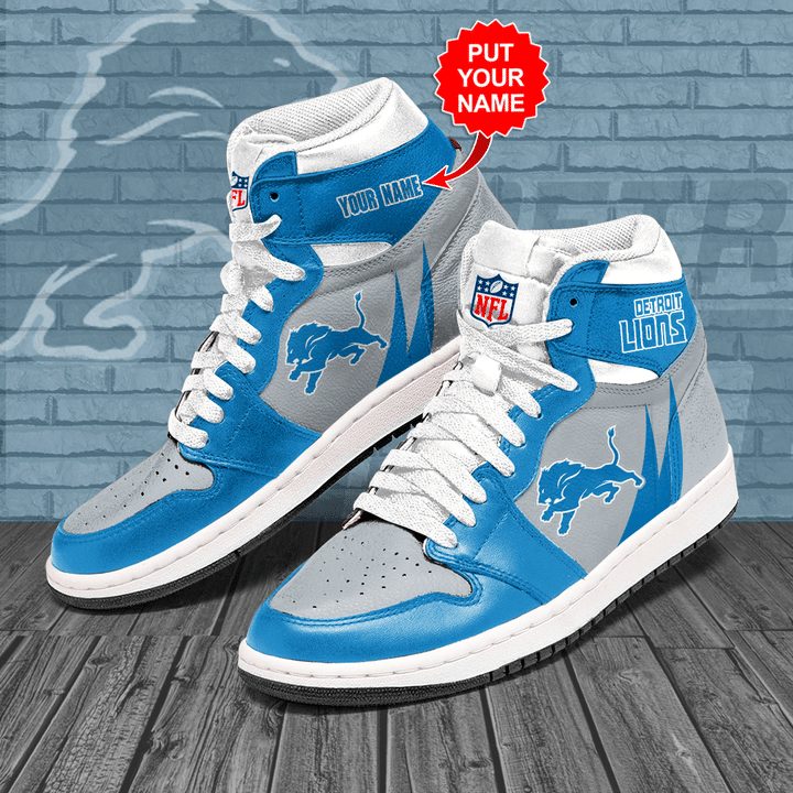 Detroit Lions Nfl High-Top Sneakers Vibe Shoes For Men And Women - Image 2