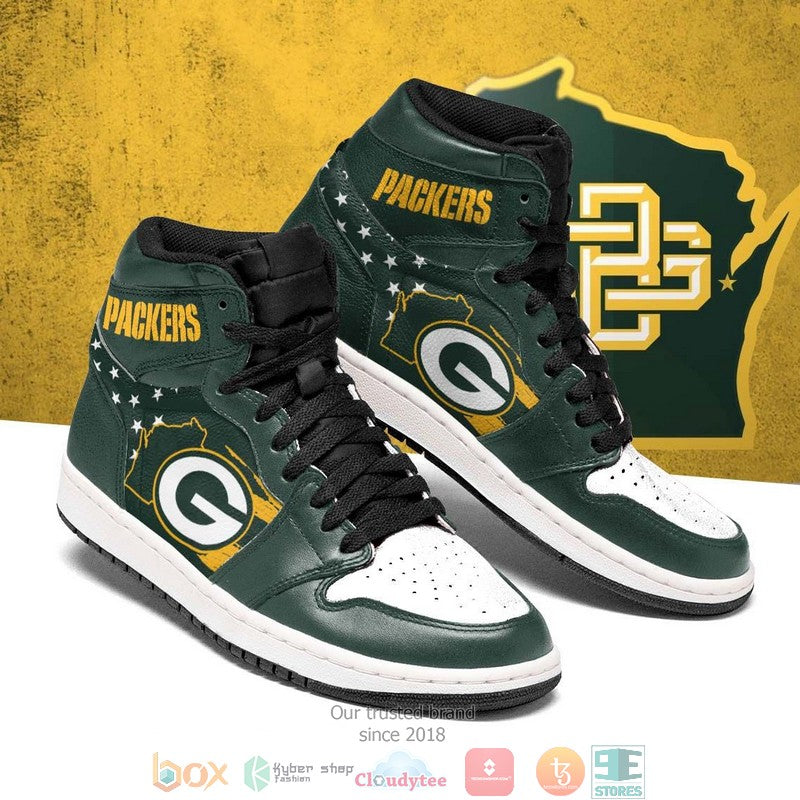 Green Bay Packers Nfl High-Top Sneakers Vibe Shoes For Men And Women - Image 2
