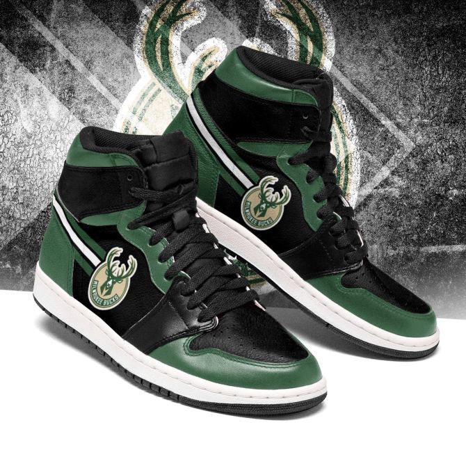 Milwaukee Bucks Nba High-Top Sneakers Vibe Shoes For Men And Women - Image 2
