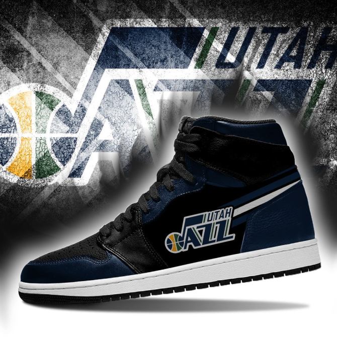 Utah Jazz Nba High-Top Sneakers Vibe Shoes For Men And Women - Image 3