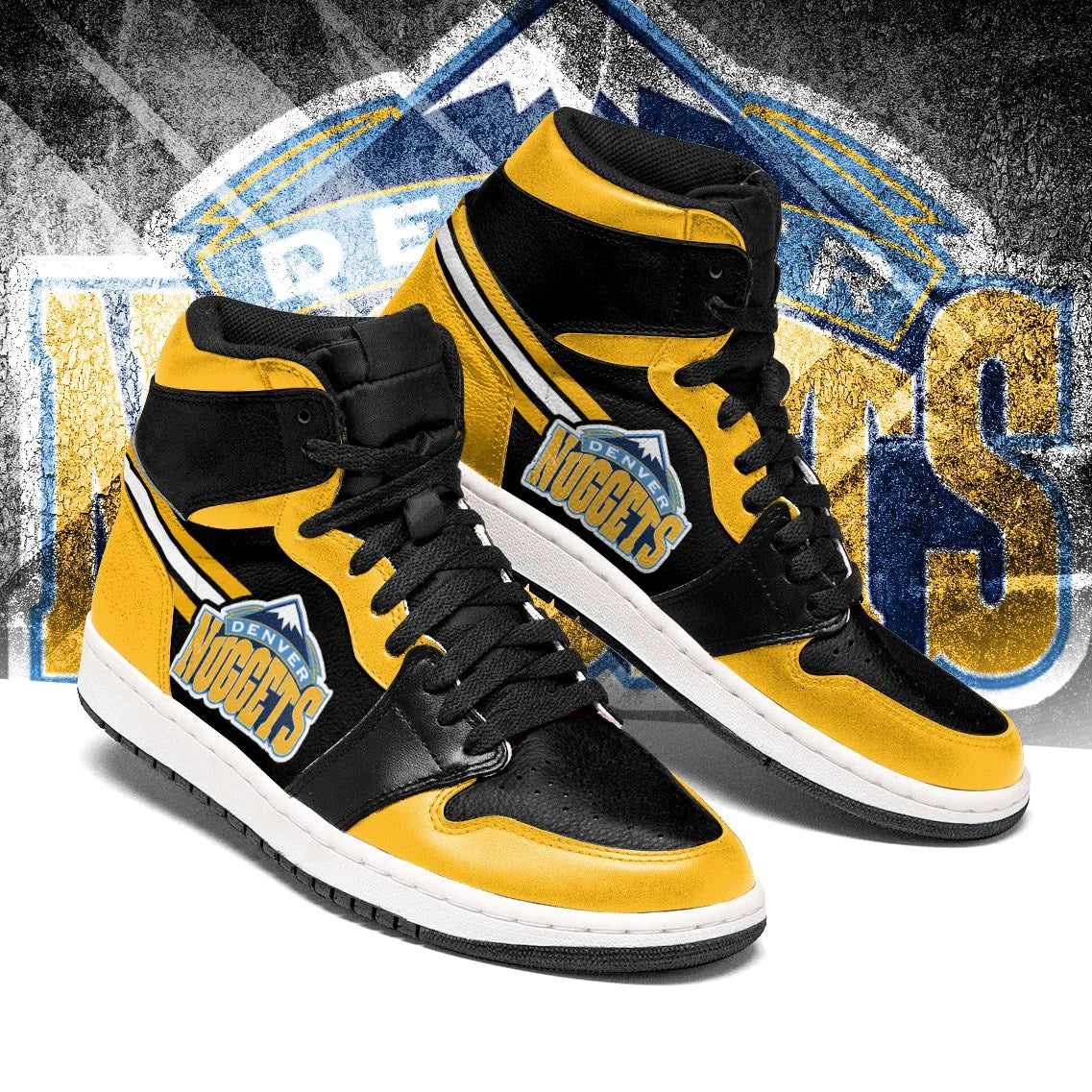 Denver Nuggets Nba High-Top Sneakers Vibe Shoes For Men And Women - Image 2