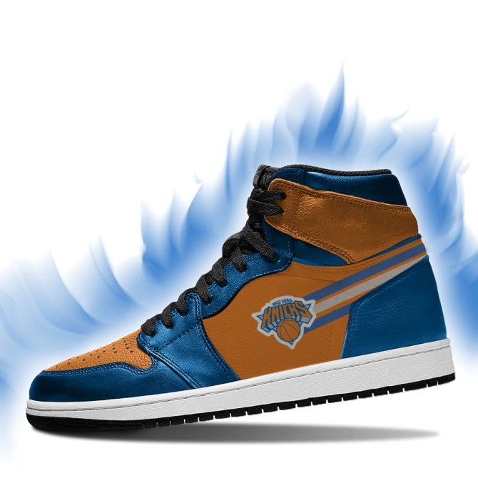 New York Knicks Nba High-Top Sneakers Vibe Shoes For Men And Women - Image 3