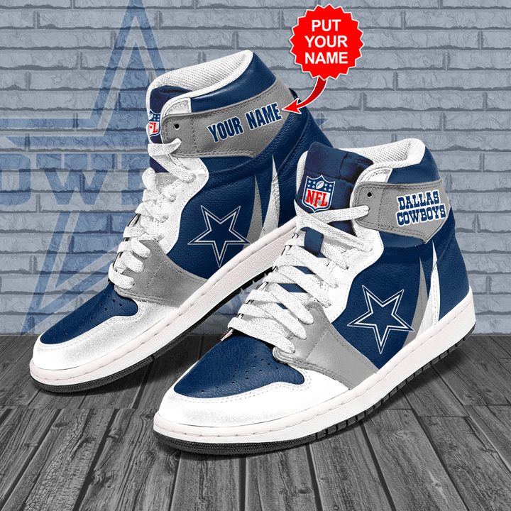 Dallas Cowboys Nfl High-Top Sneakers Vibe Shoes For Men And Women - Image 2