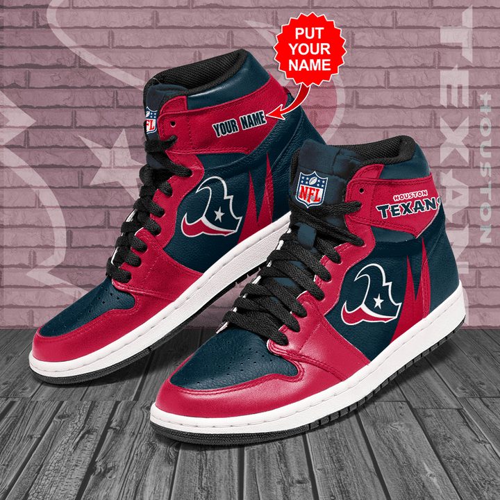 Houston Texans Nfl High-Top Sneakers Vibe Shoes For Men And Women - Image 2