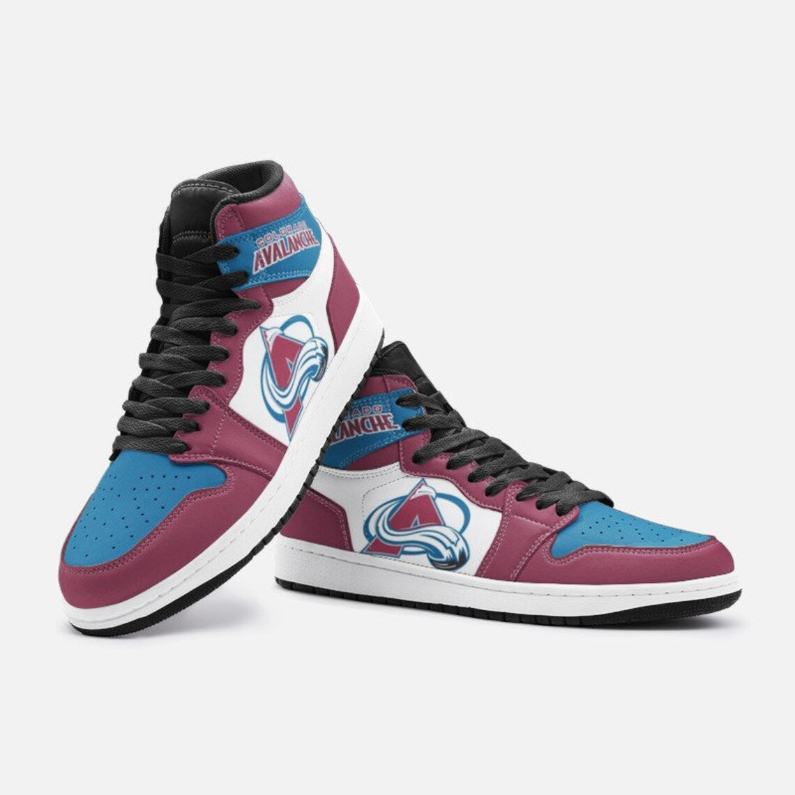 Colorado Avalanche High-Top Sneakers Vibe Shoes For Men And Women - Image 3