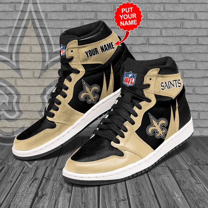 New Orleans Saints Nfl High-Top Sneakers Vibe Shoes For Men And Women - Image 2