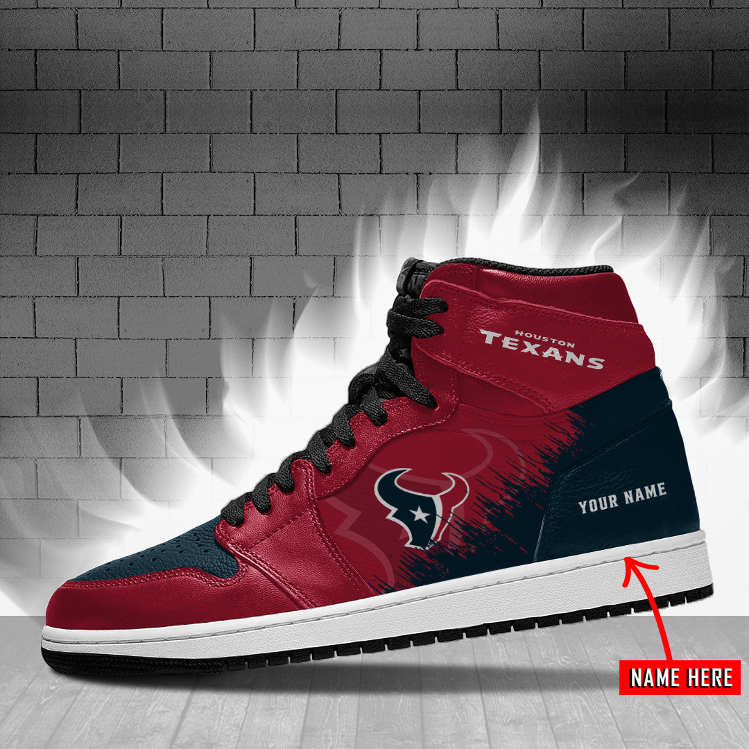 Houston Texans Nfl High-Top Sneakers Vibe Shoes For Men And Women - Image 2