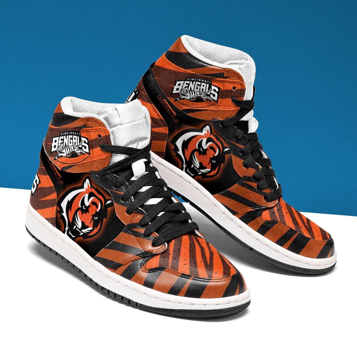 Cincinnati Bengals Nfl High-Top Sneakers Vibe Shoes For Men And Women - Image 3