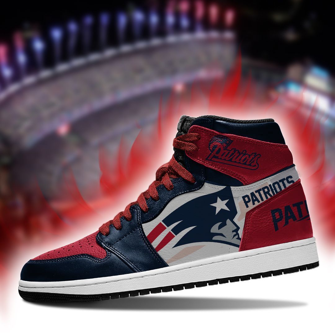 New England Patriots Nfl High-Top Sneakers Vibe Shoes For Men And Women - Image 2