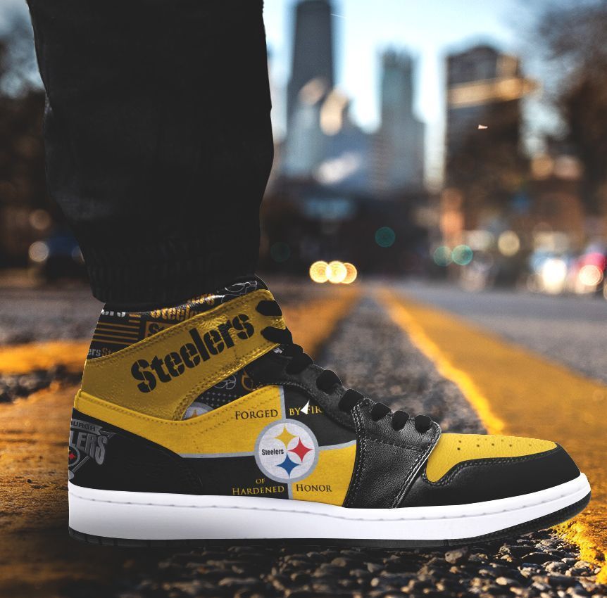 Pittsburgh Steelers Nfl High-Top Sneakers Vibe Shoes For Men And Women - Image 3