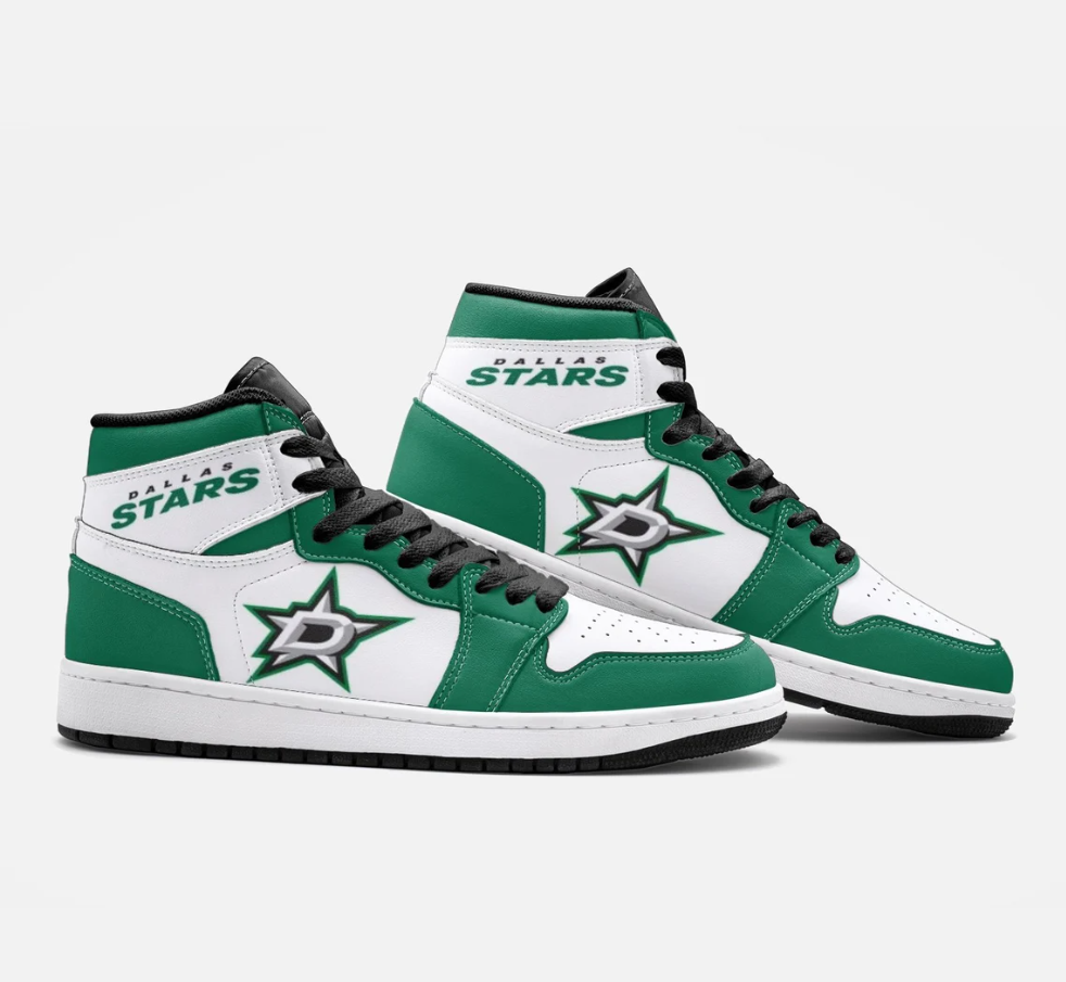 Dallas Stars High-Top Sneakers Vibe Shoes For Men And Women - Image 2