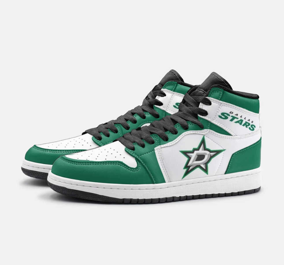 Dallas Stars High-Top Sneakers Vibe Shoes For Men And Women - Image 3
