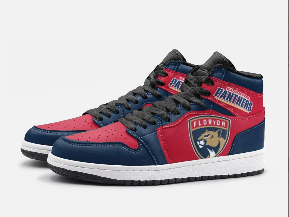 Florida Panthers High-Top Sneakers Vibe Shoes For Men And Women - Image 3
