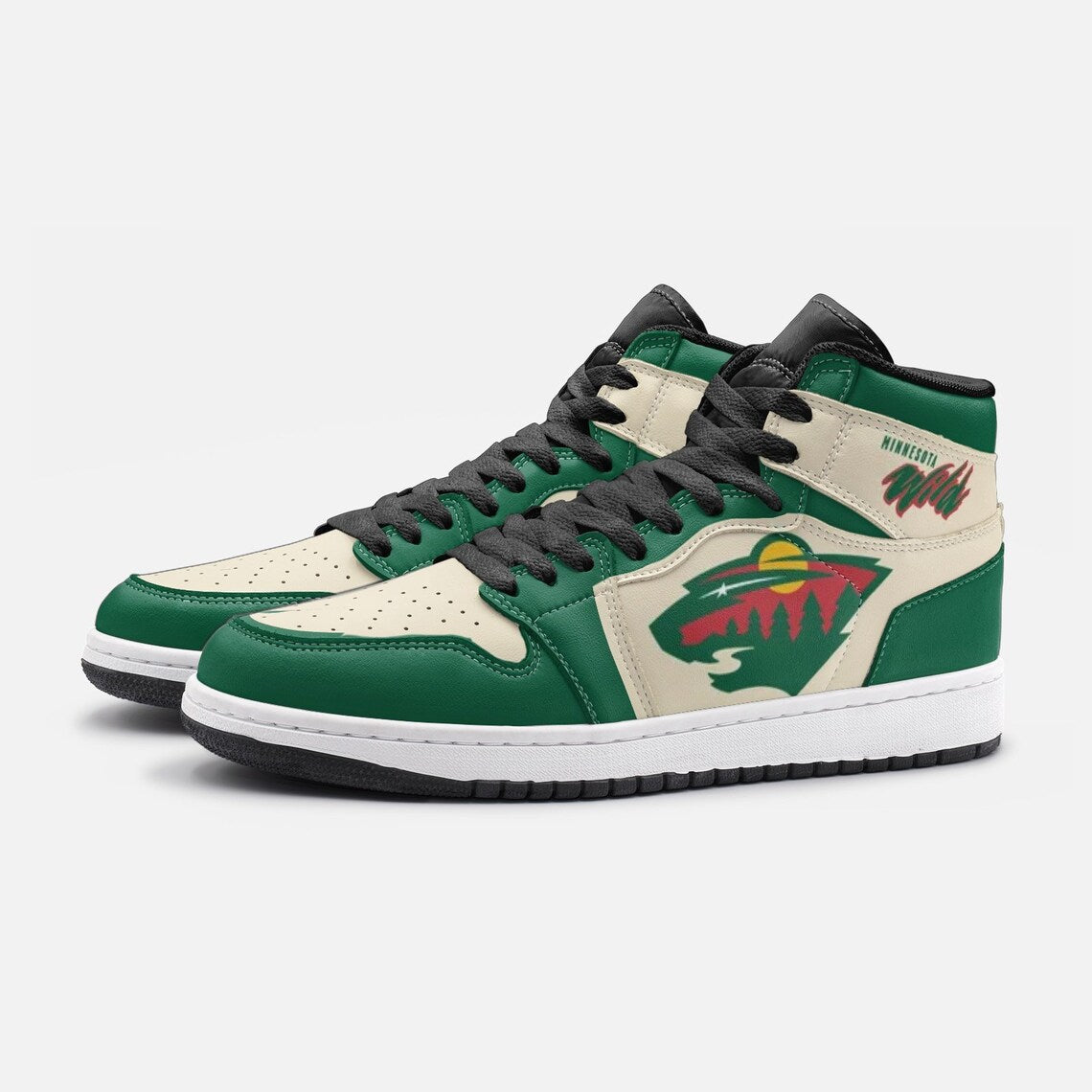 Minnesota Wild High-Top Sneakers Vibe Shoes For Men And Women - Image 3