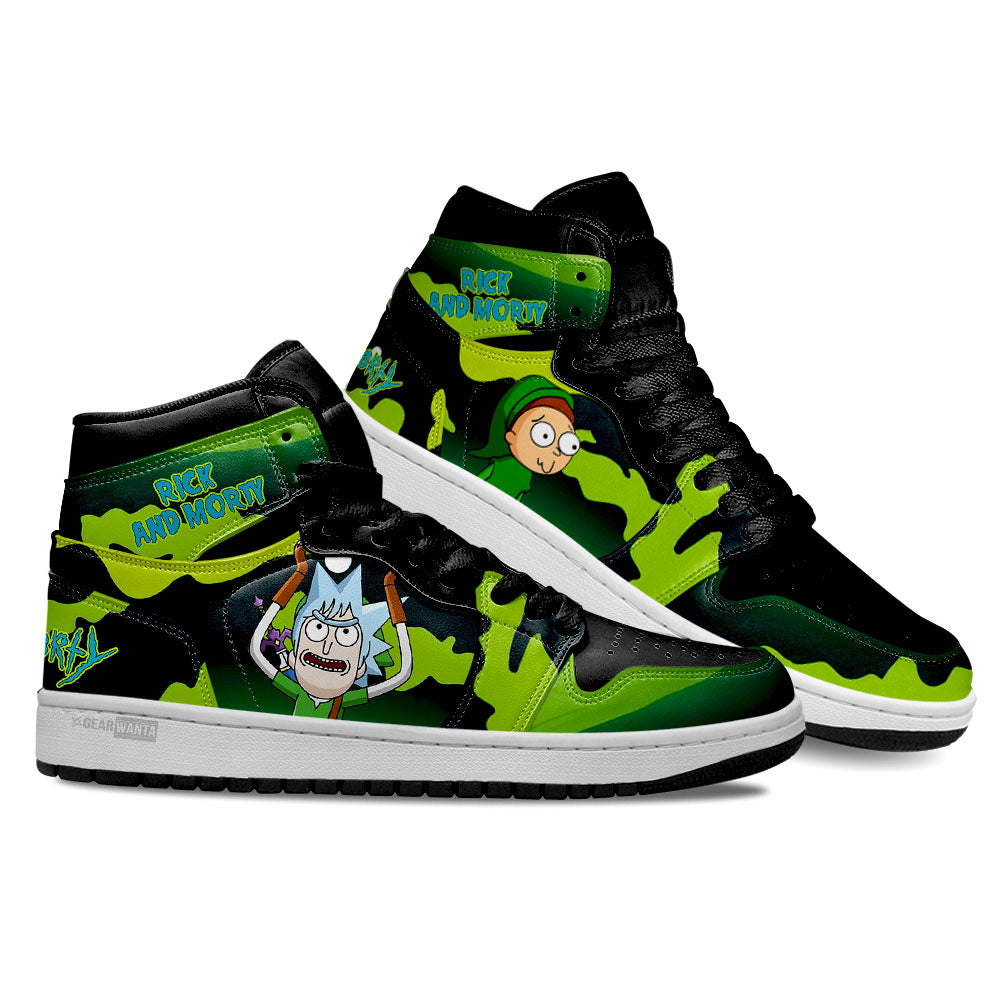 Rick And Morty High-Top Sneakers Vibe Shoes For Men And Women - Image 3