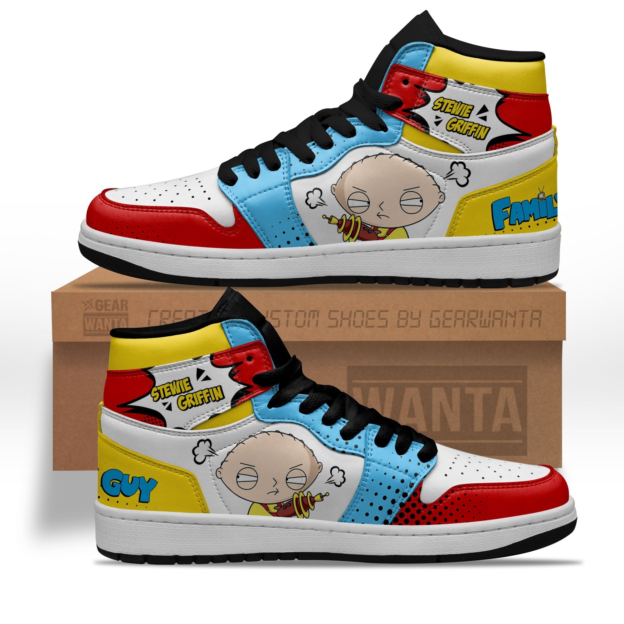 Stewie Griffin High-Top Sneakers Vibe Shoes For Men And Women - Image 2