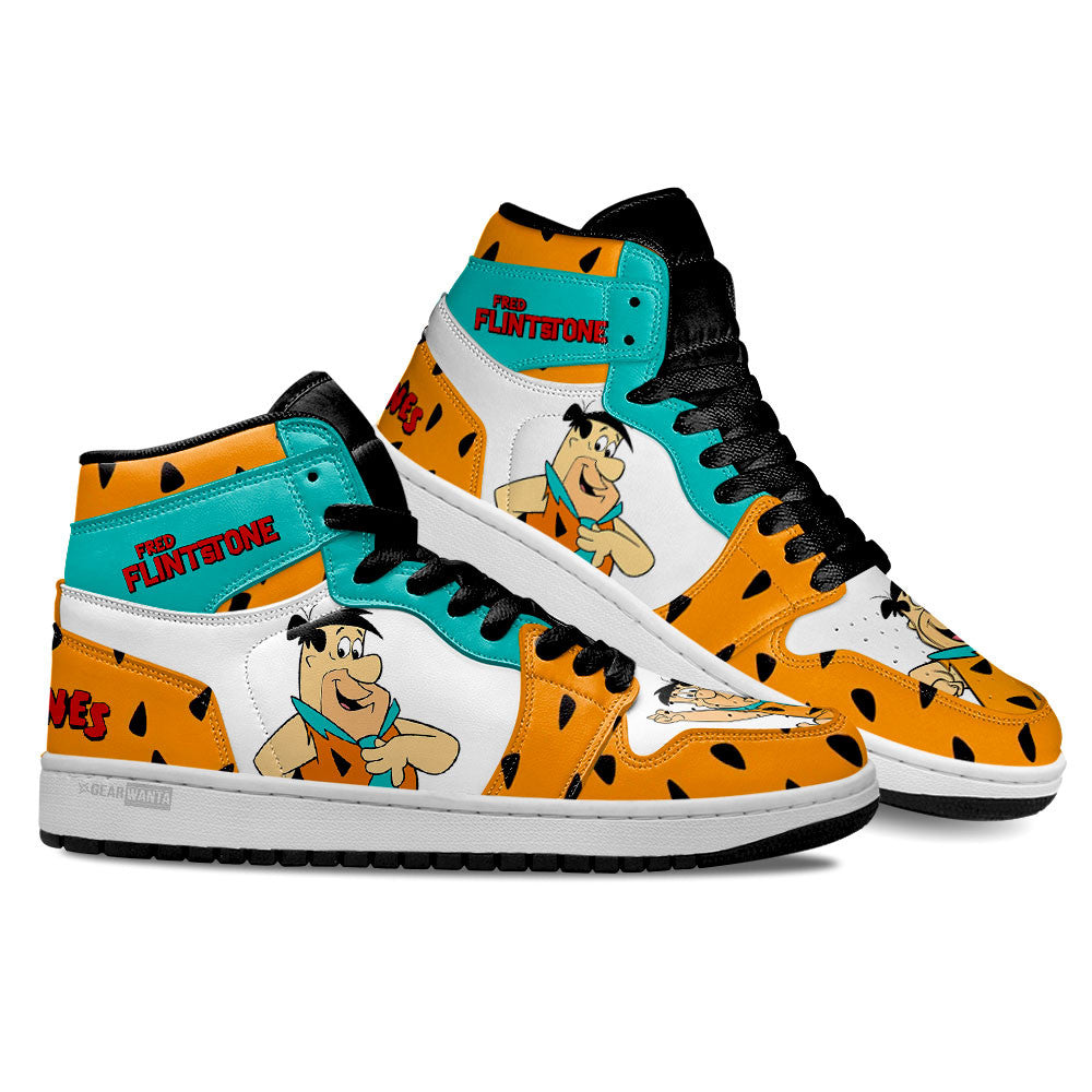 The Flintstones Fred Flintstones High-Top Sneakers Vibe Shoes For Men And Women - Image 2